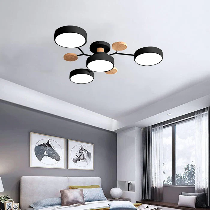BowLift | Contemporary Round Iron LED Chandelier | Energy-Efficient. Stylish Lighting for Living Rooms. Dining Areas & Entryways