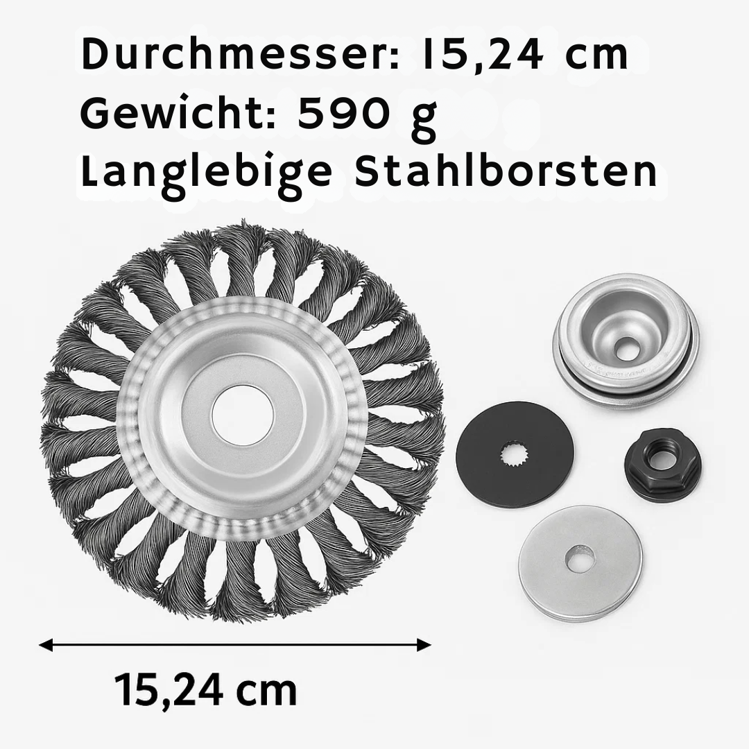BowLift | Grass Cutting Turbo Head – Universal 6-Blade Weed Brush for Trimmers