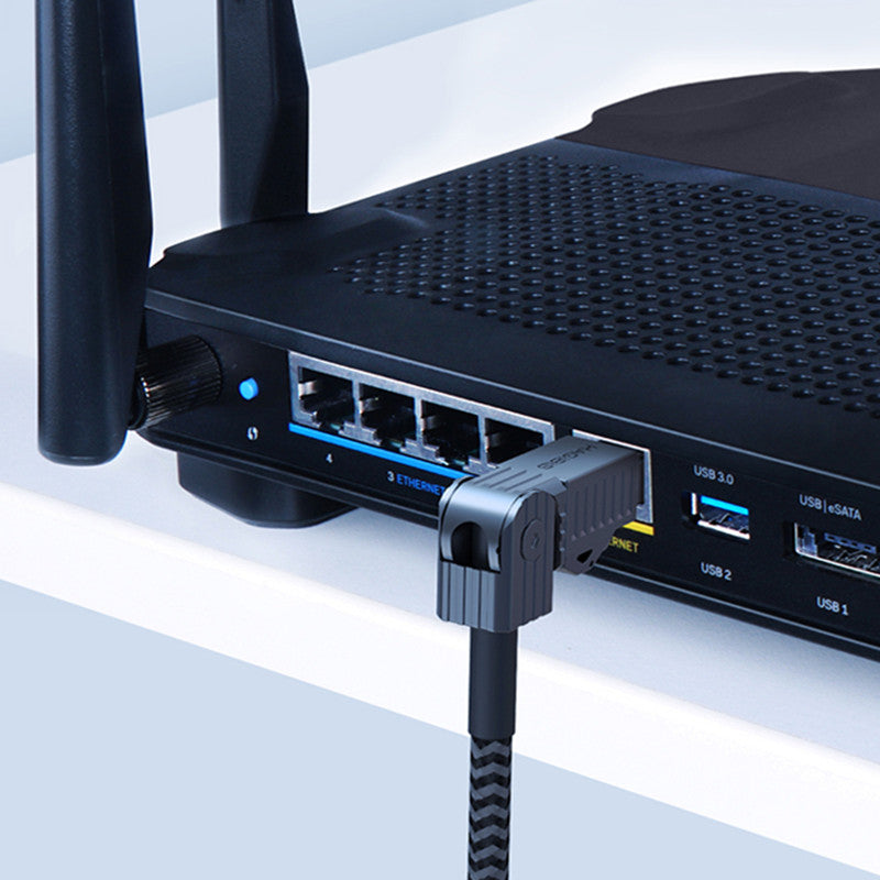 BowLift | Household Optical Fiber Broadband Elbow 10 Gigabit Network Cable