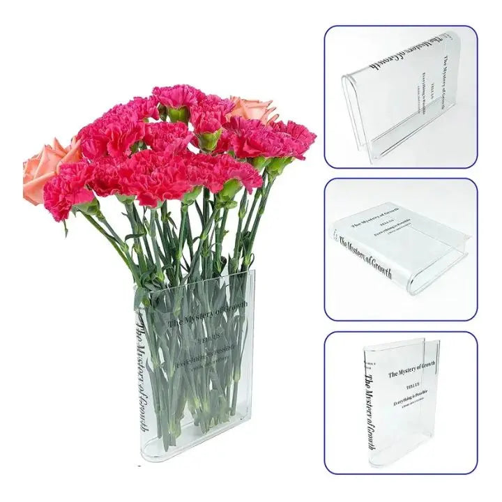 BowLift | Acrylic Book Vase – Modern Design with Invisible Book Look