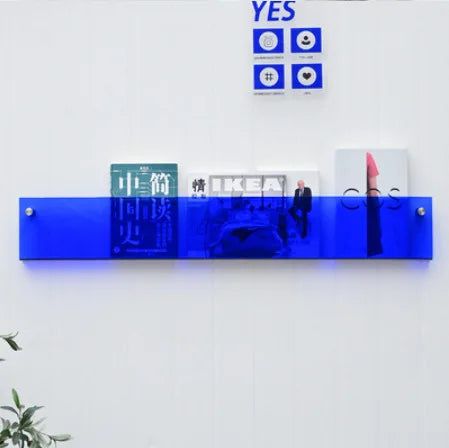 BowLift | ClearLine – Stylish Acrylic Wall Shelf for Magazines