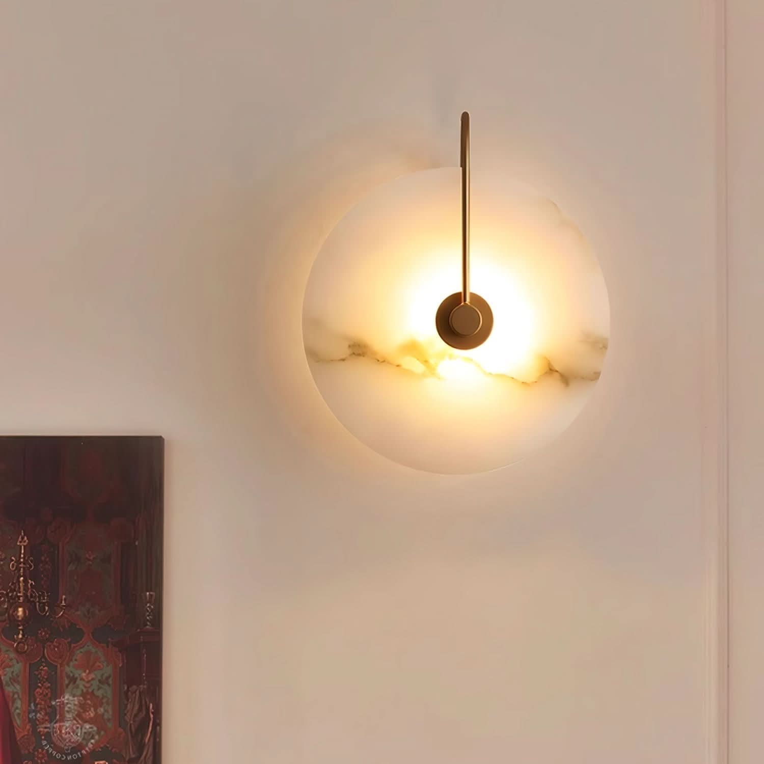 BowLift | Alabaster LED Wall Lamp – Modern Ambient Lighting