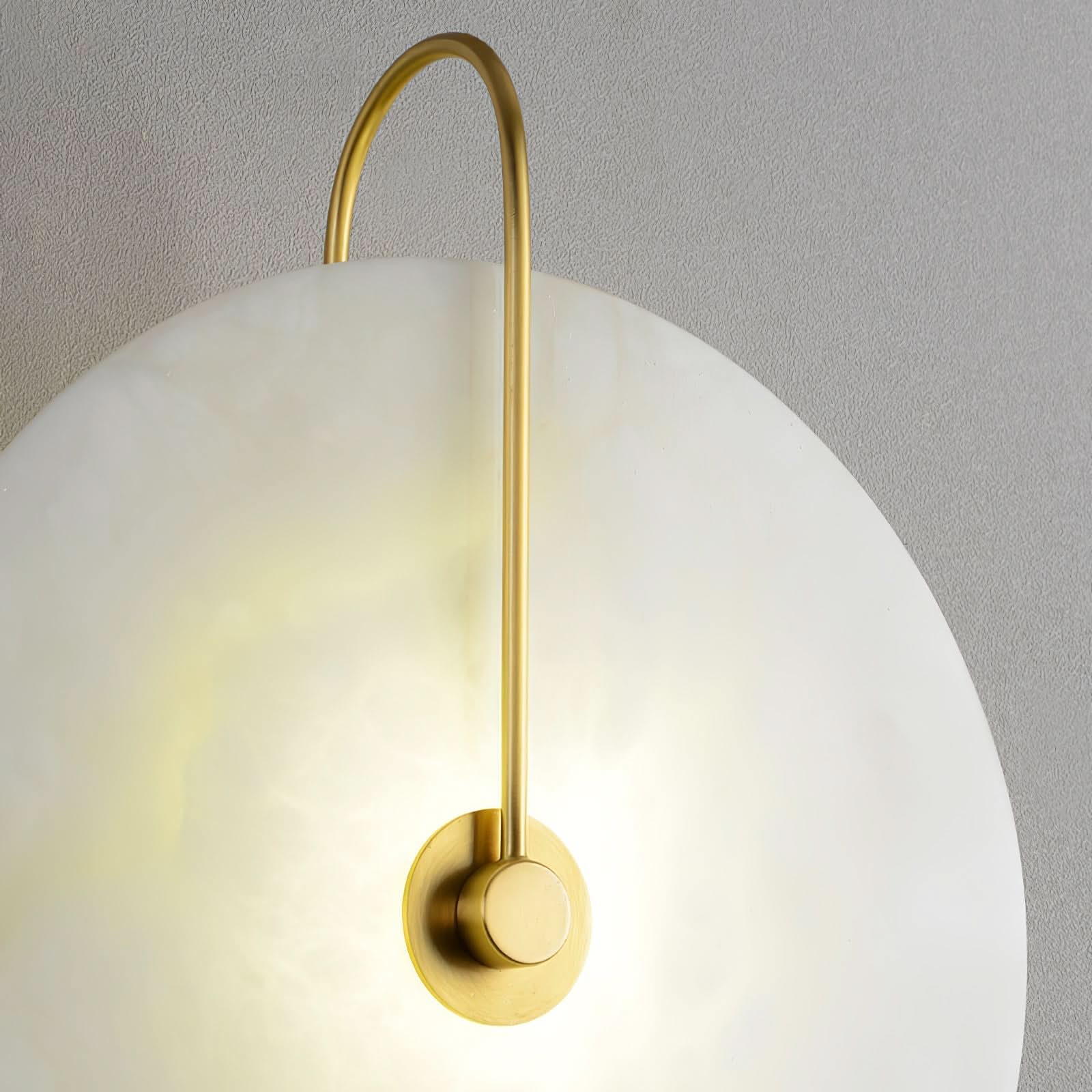 BowLift | Alabaster LED Wall Lamp – Modern Ambient Lighting