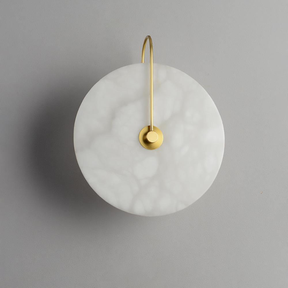 BowLift | White Alabaster Wall Lamp