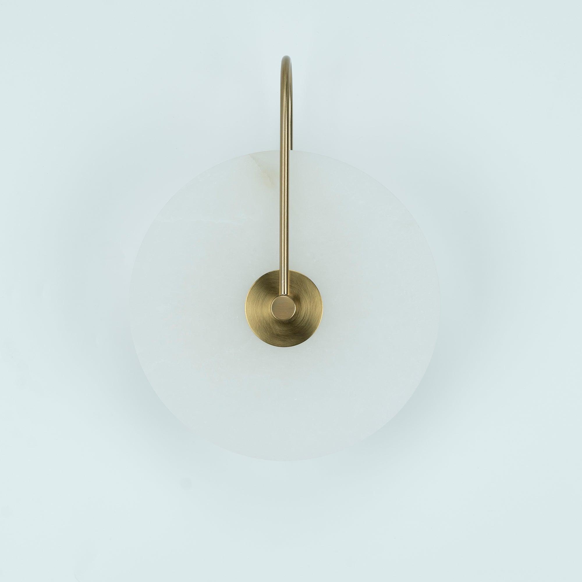 BowLift | White Alabaster Wall Lamp