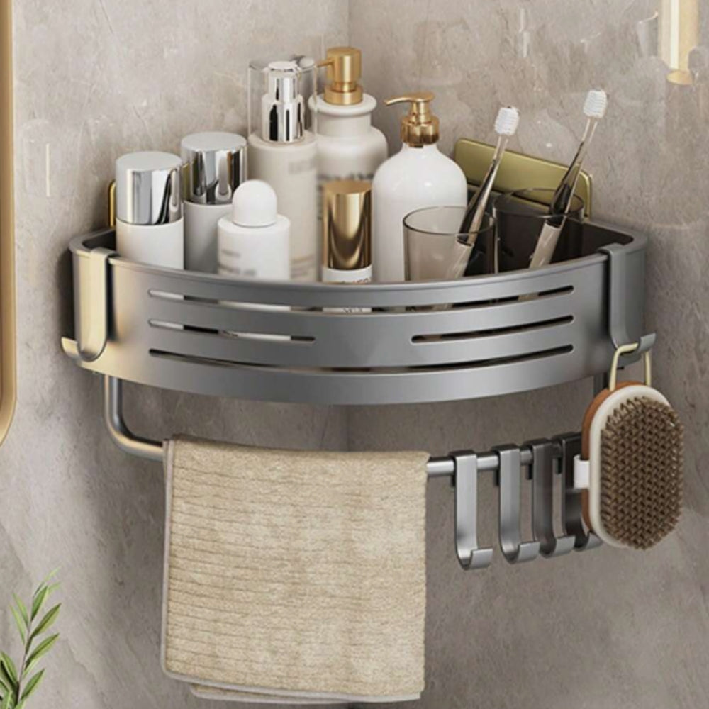 BowLift | Aluminum Corner Shower Caddy Rack