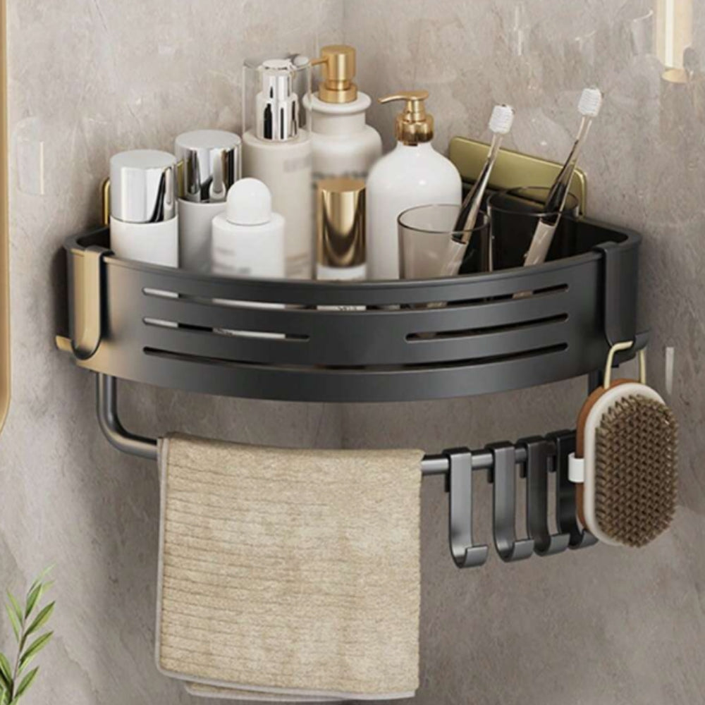 BowLift | Aluminum Corner Shower Caddy Rack