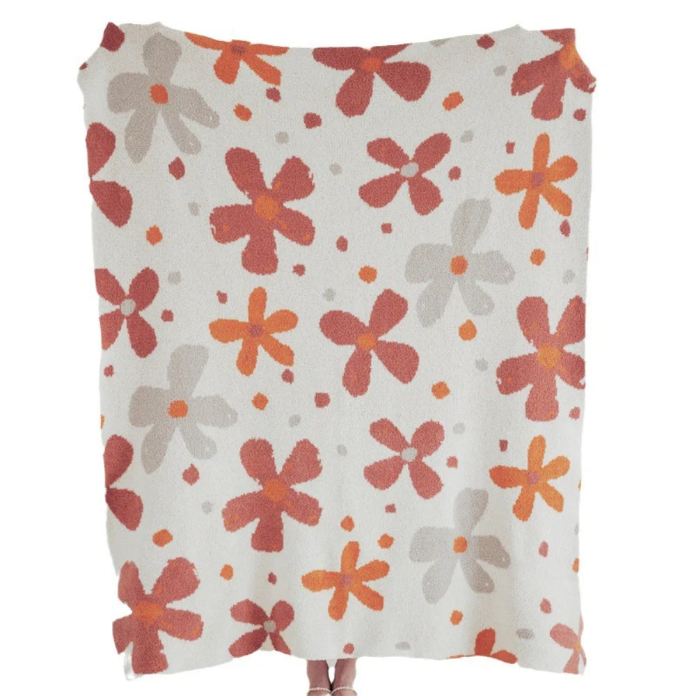 BowLift | Alvian Floral Soft Knit Throw Blanket