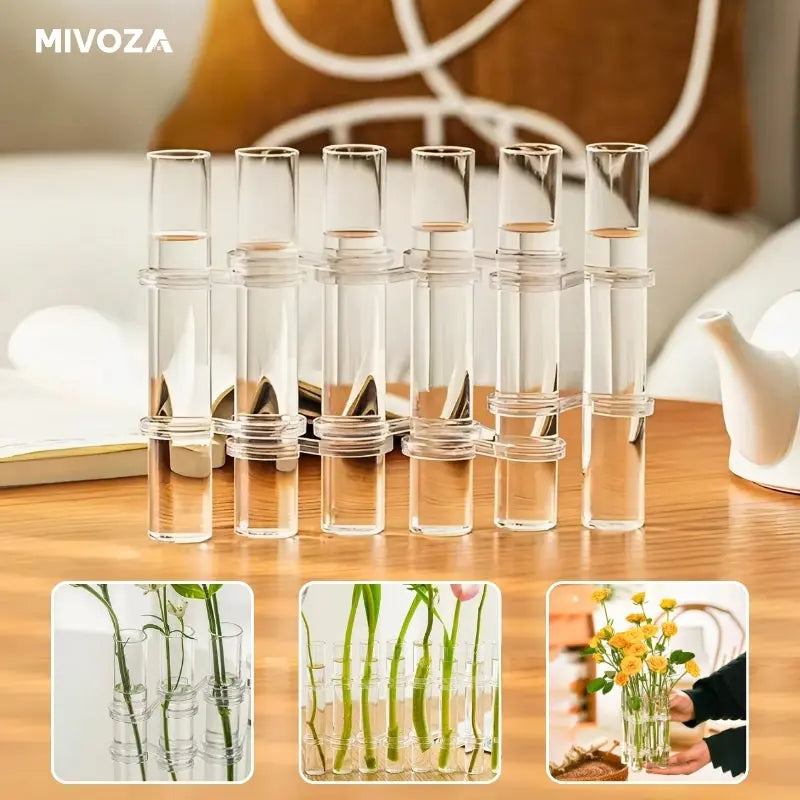 BowLift | Customizable Glass Flower Vase with Hinge – elegant & versatile