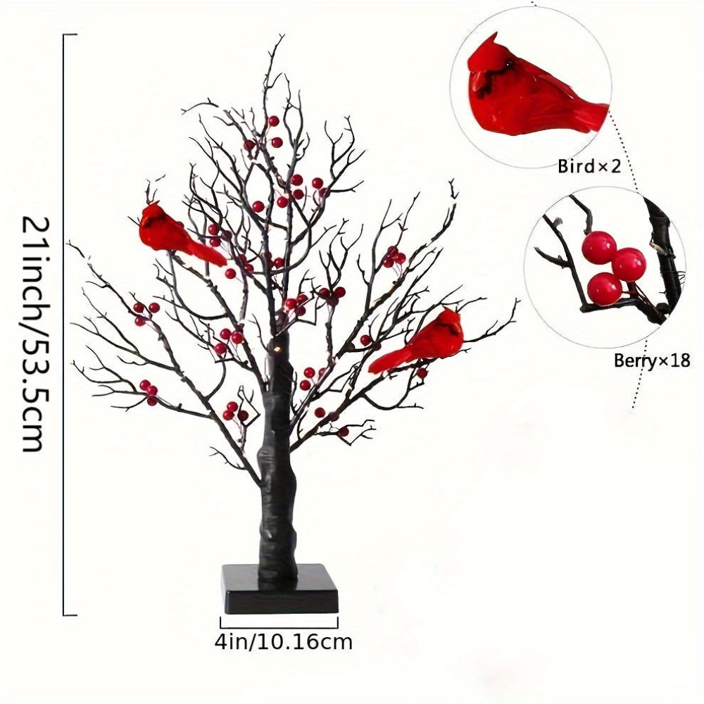 BowLift | Artificial Christmas Tree LED Lights Red Cardinals Decor
