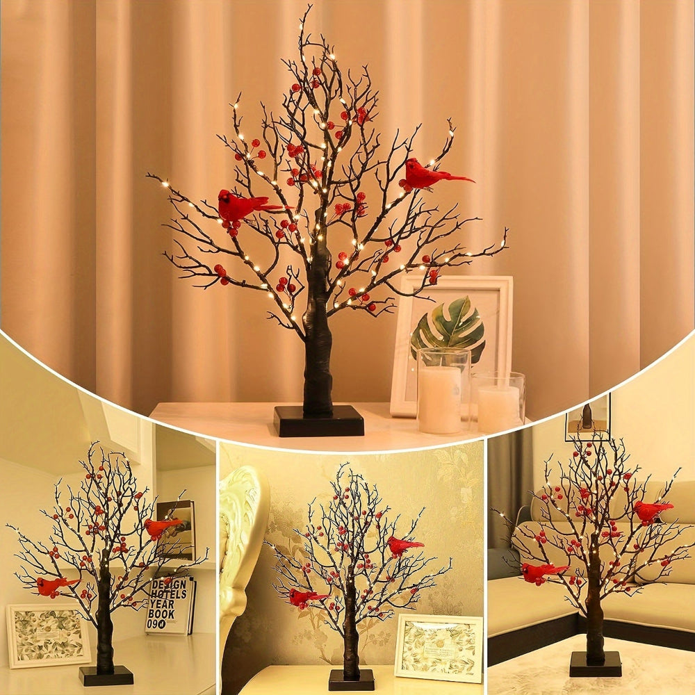 BowLift | Artificial Christmas Tree LED Lights Red Cardinals Decor