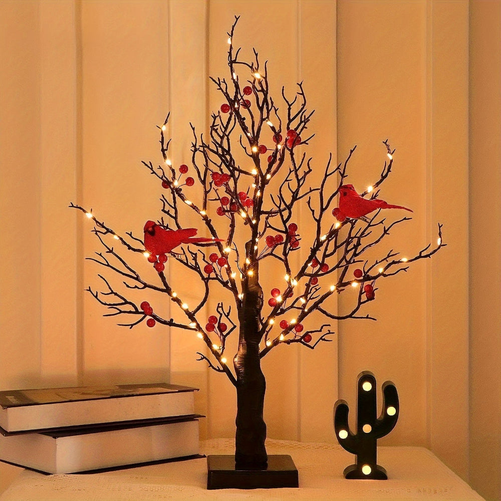 BowLift | Artificial Christmas Tree LED Lights Red Cardinals Decor
