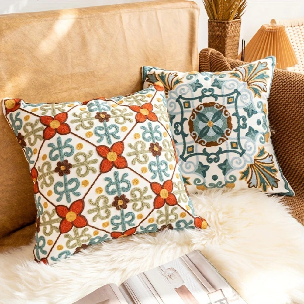 BowLift | Aurae Embroidered Vintage Cushion Cover