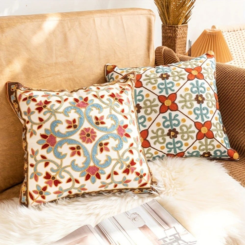BowLift | Aurae Embroidered Vintage Cushion Cover