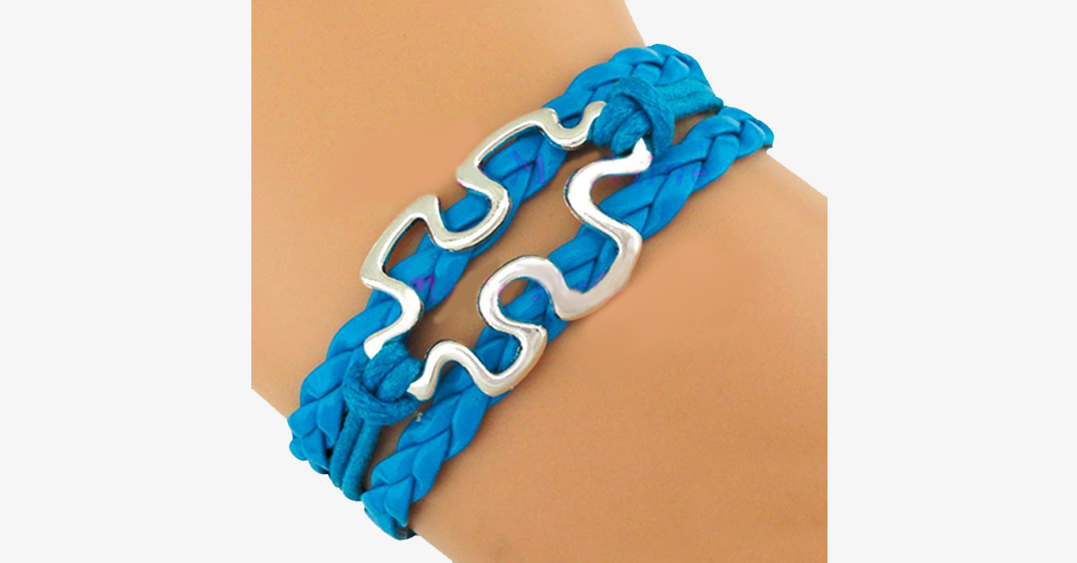 BowLift | Autism Awareness Puzzle Piece Bracelet