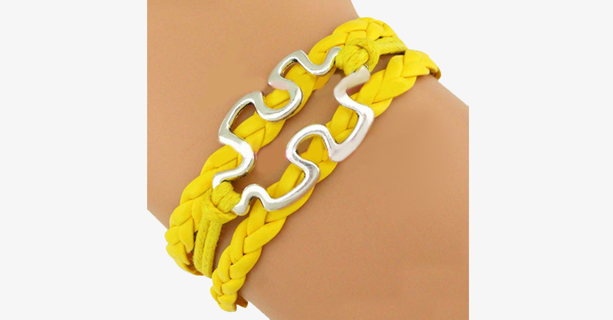BowLift | Autism Awareness Puzzle Piece Bracelet