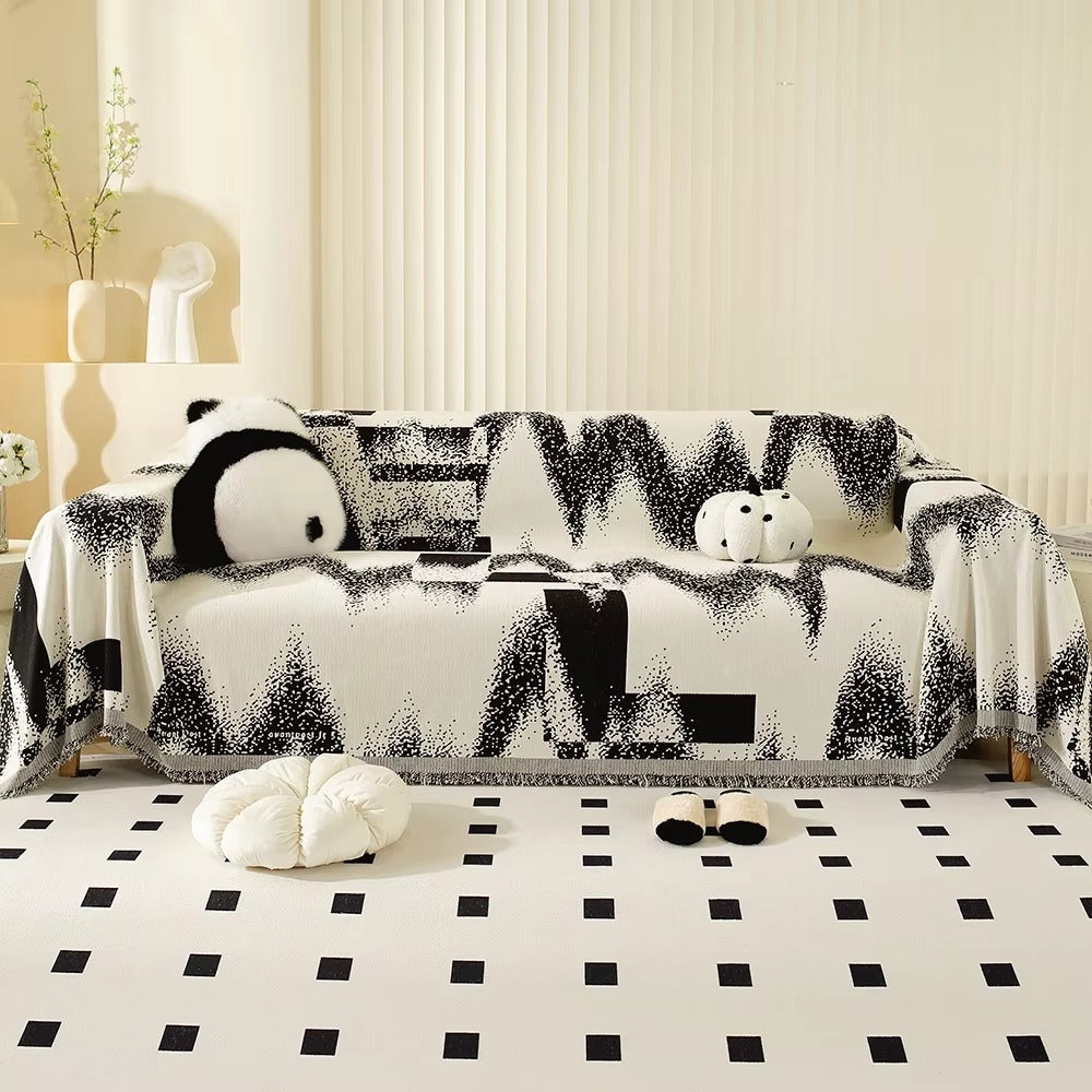 BowLift | Avant-Garde Abstract Chenille Sofa Cover
