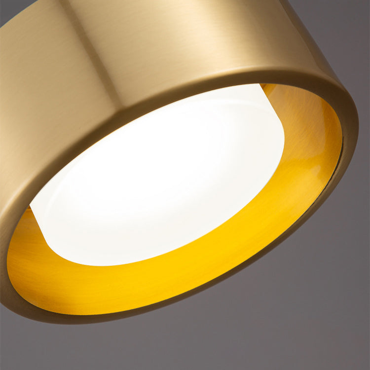 BowLift | Minimalistic Round Cylinder Iron LED Pendant Light for Bedroom