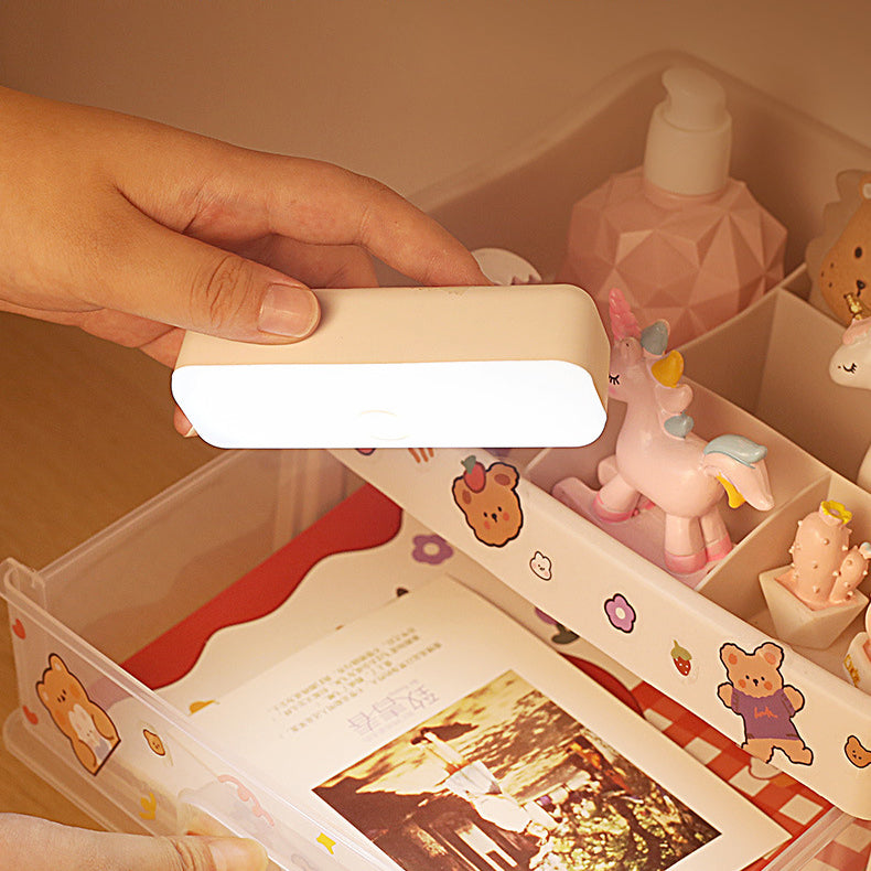 BowLift | Modern Minimalist Rechargeable Magnetic Suction Cup Plastic Strip Rectangular LED Wall Light Night Light For Studying