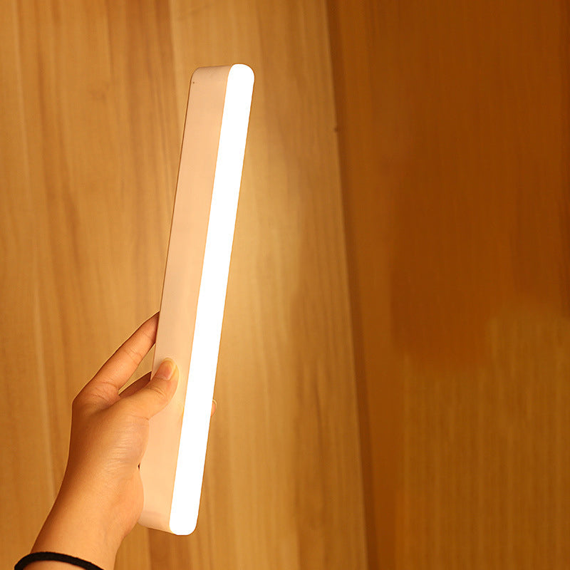 BowLift | Modern Minimalist Rechargeable Magnetic Suction Cup Plastic Strip Rectangular LED Wall Light Night Light For Studying