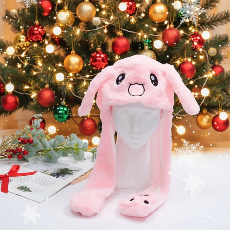 BowLift | Interactive bunny hat with movable ears and soft plush fabric