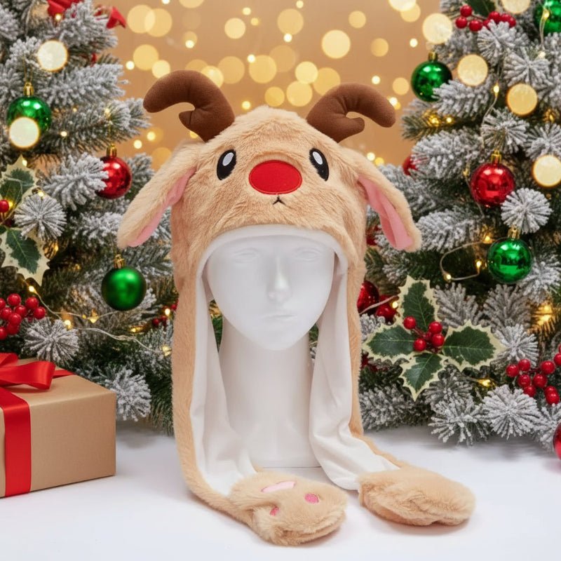 BowLift | Interactive bunny hat with movable ears and soft plush fabric