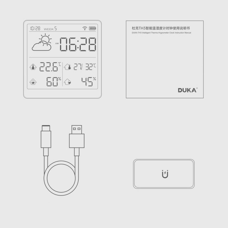 BowLift | Home Precision Adhesive and Standable Thermohygrometer