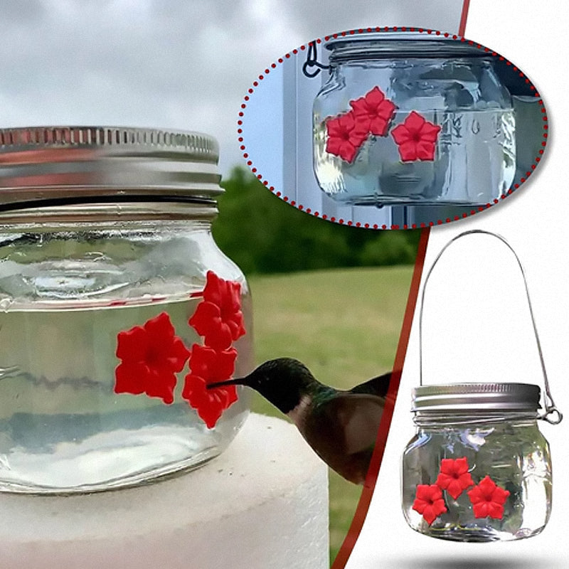 BowLift | Beautiful Mason Jar Hummingbird Feeder