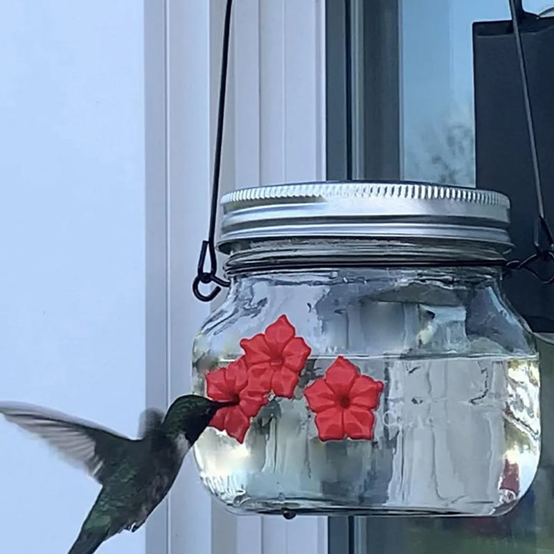 BowLift | Beautiful Mason Jar Hummingbird Feeder