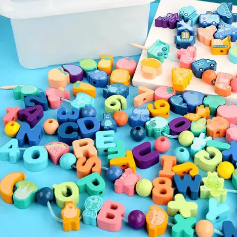 BowLift | Educational wooden beads for shoelaces for children