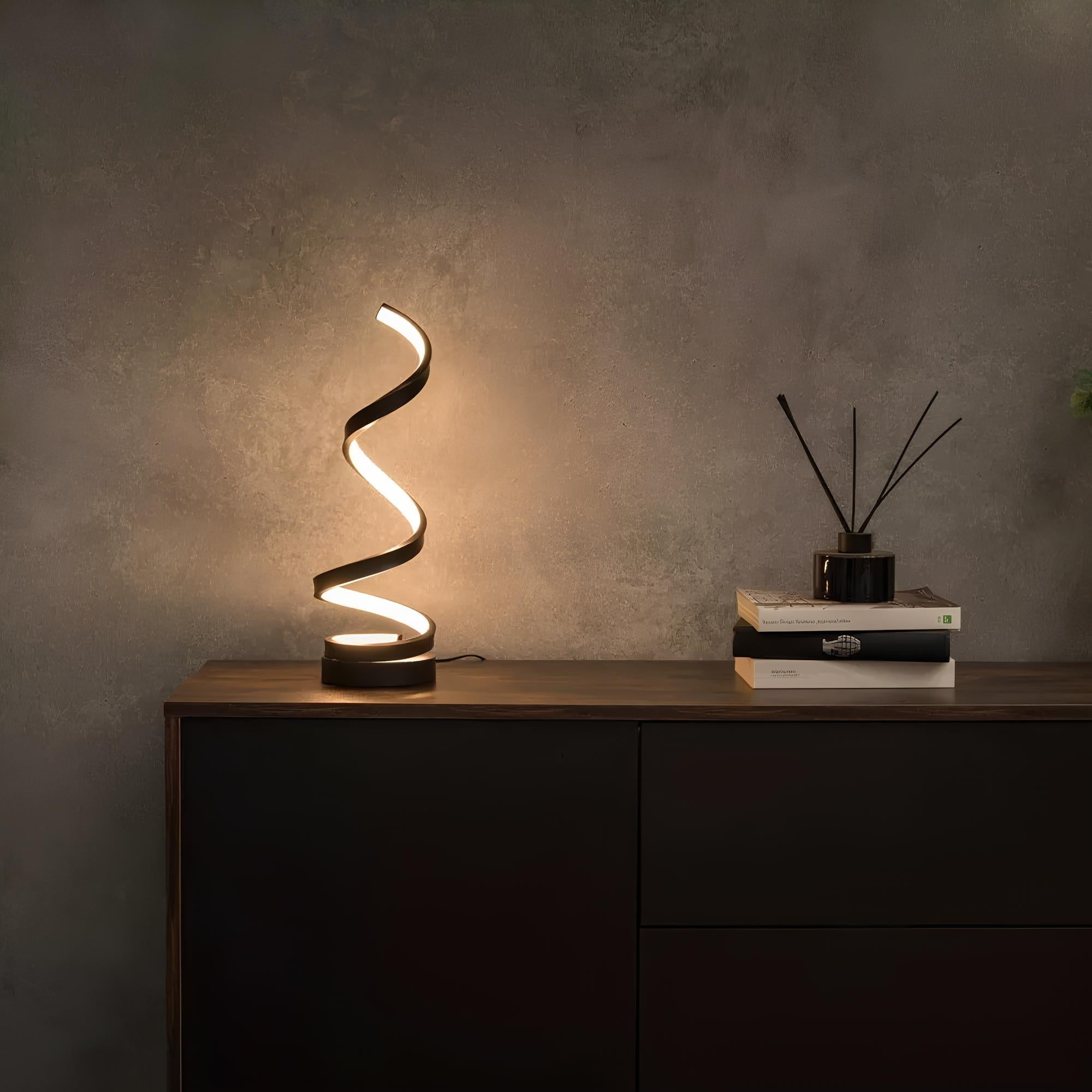 BowLift | LED Table Lamp Modern Spiral Design