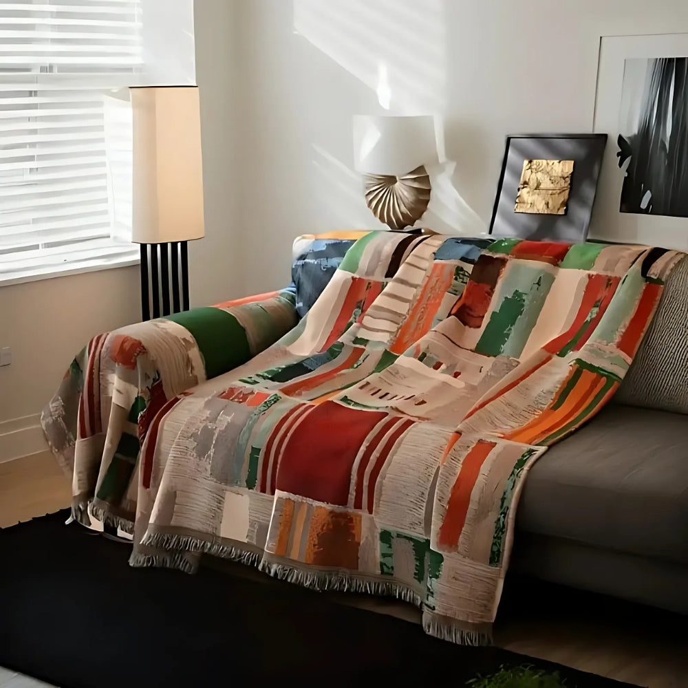 BowLift | Bohemian Rustic Geometric Sofa Cover