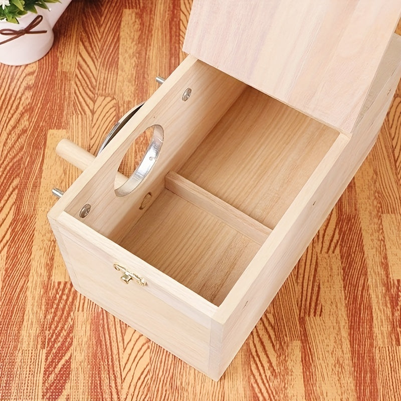 BowLift | Bird Box Wooden Breeding Nest Cage Accessory