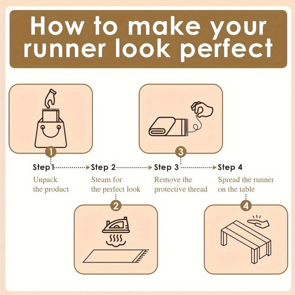 BowLift | Burlap Charm Boho Table Runner