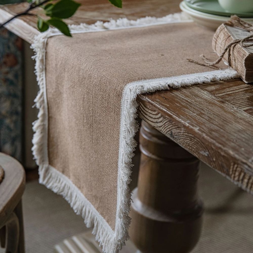 BowLift | Burlap Charm Boho Table Runner