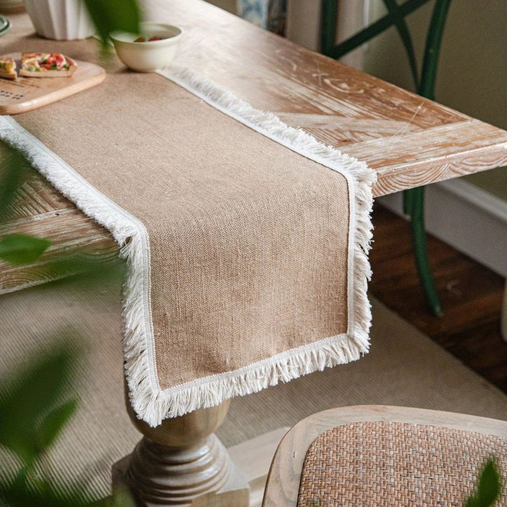 BowLift | Burlap Charm Boho Table Runner