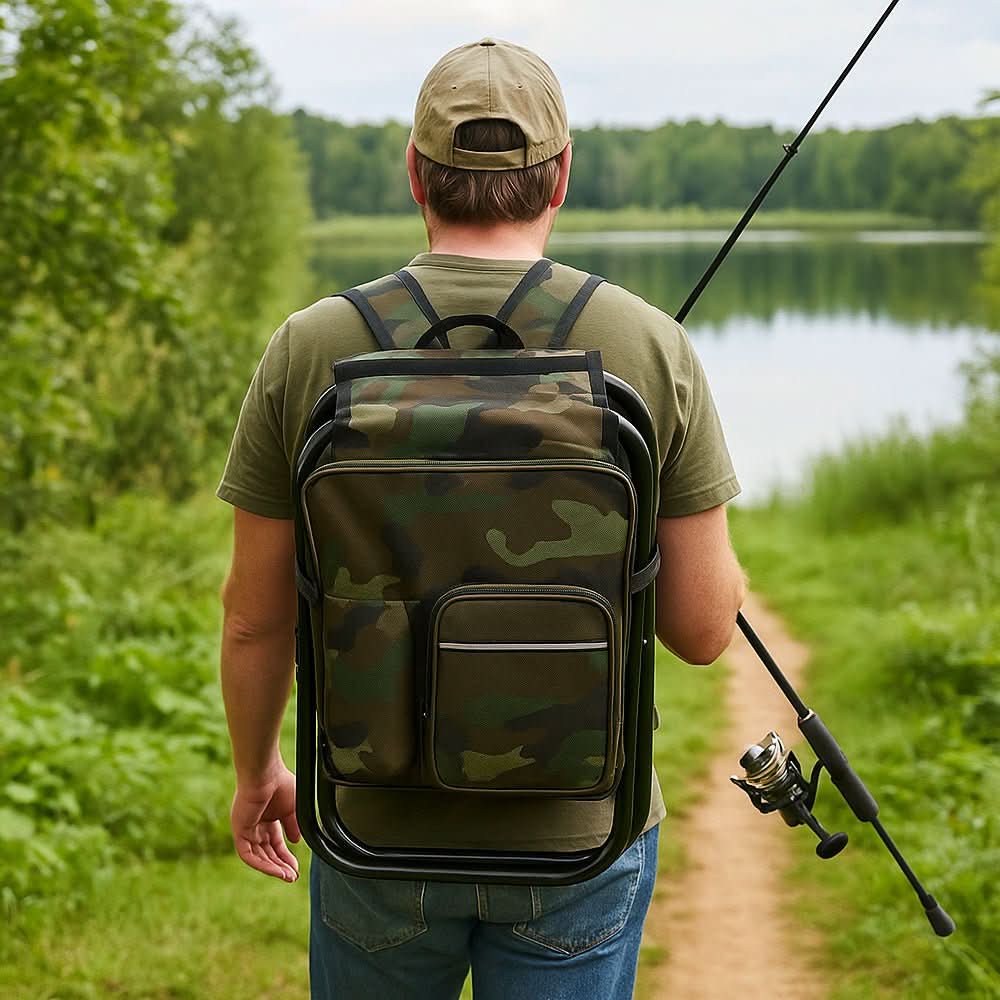 BowLift | 3-in-1 Backpack with Folding Chair & Cooler Compartment for Outdoor Adventures