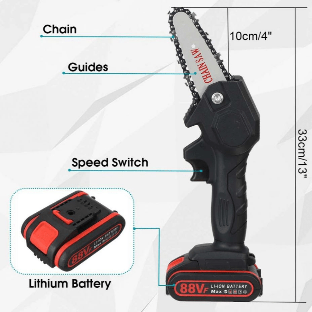 BowLift | Electric Battery Chainsaw – Lightweight & Powerful for Garden Work