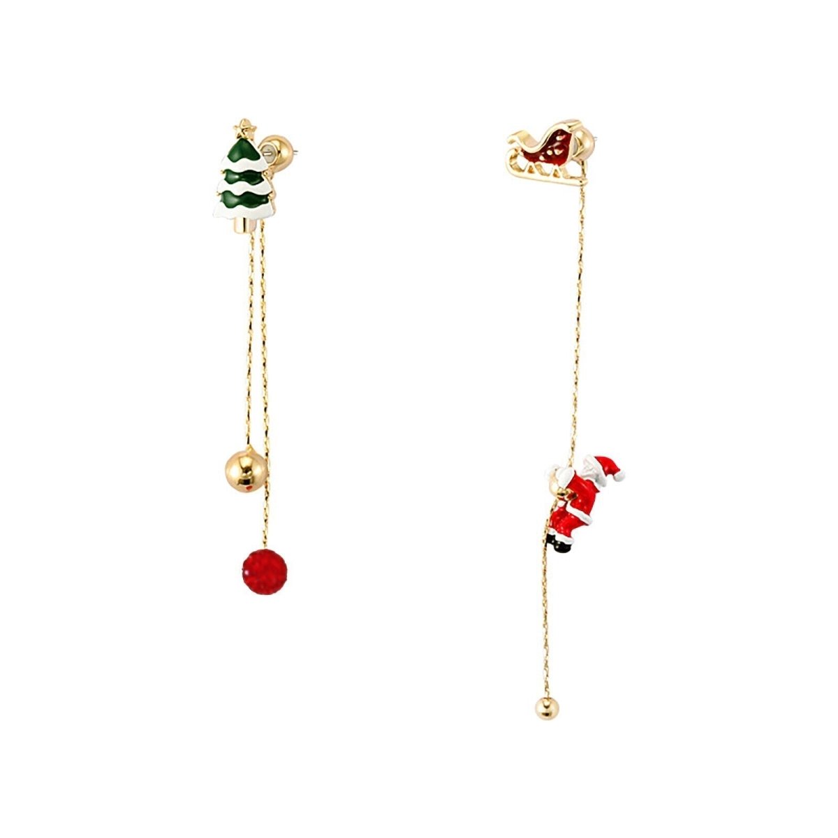 BowLift | Charming Santa Claus Tassel Earrings for a Festive Holiday Style