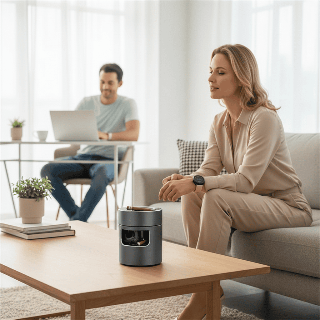 BowLift | Intelligent ashtray with USB air purification system