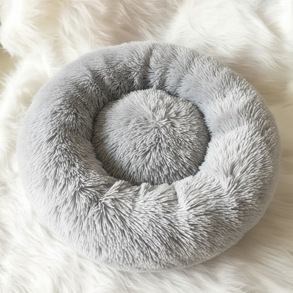 BowLift | Anti-Stress Dog Bed with Soft Faux Fur & Supportive Padding