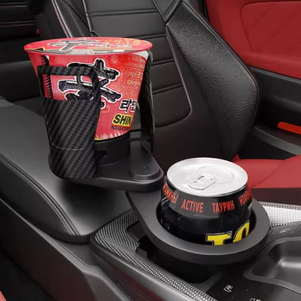 BowLift | 2-in-1 Car Drink Holder with Rotation Function & Telescopic Fixation