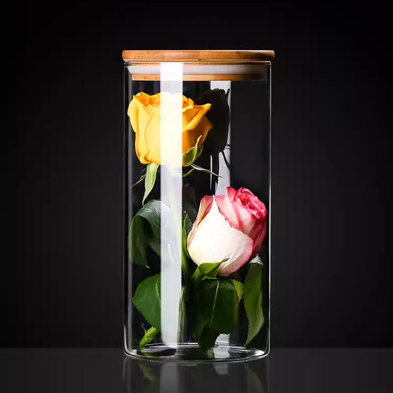 BowLift | Household Glass Bottle Storage Sealed Jar With Lid High Borosilicate Food Grade Tea Jar Storage Jar Storage Daily Kitchen New Product