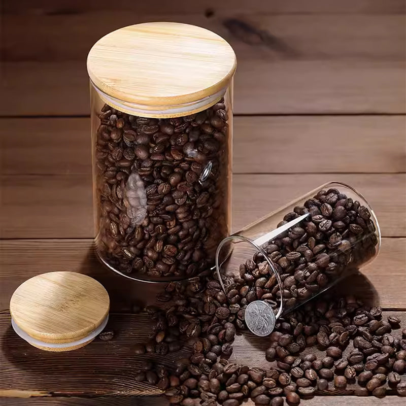 BowLift | Household Glass Bottle Storage Sealed Jar With Lid High Borosilicate Food Grade Tea Jar Storage Jar Storage Daily Kitchen New Product