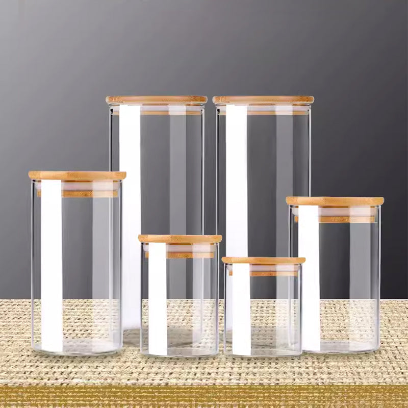 BowLift | Household Glass Bottle Storage Sealed Jar With Lid High Borosilicate Food Grade Tea Jar Storage Jar Storage Daily Kitchen New Product
