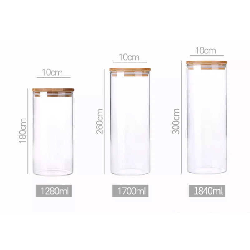 BowLift | Household Glass Bottle Storage Sealed Jar With Lid High Borosilicate Food Grade Tea Jar Storage Jar Storage Daily Kitchen New Product