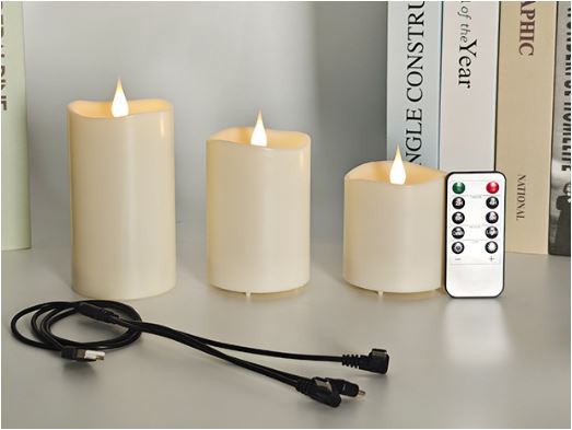 BowLift | 3 Piece Set TruGlow Solar Candles