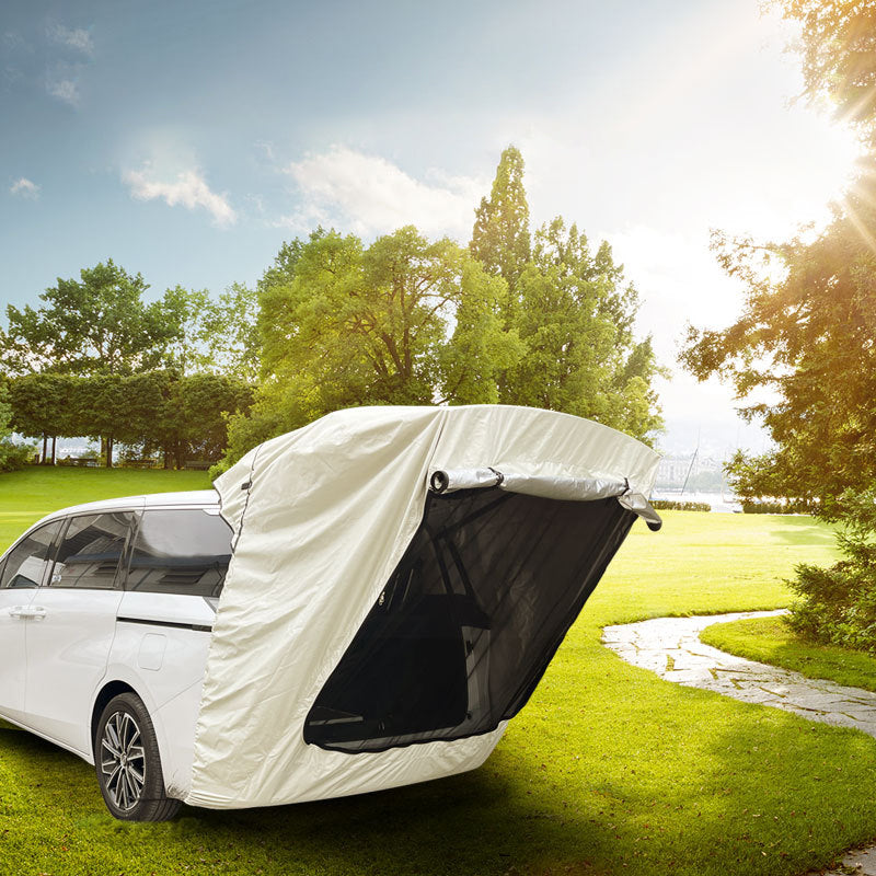 BowLift | Suv Tailgate Tent, Car Camping Tent With Awning Shade, Car Roof Canopy And Poles, Waterproof Car Tent For Outdoor Travel, Fit For Universal Mpvs Cuvs Van