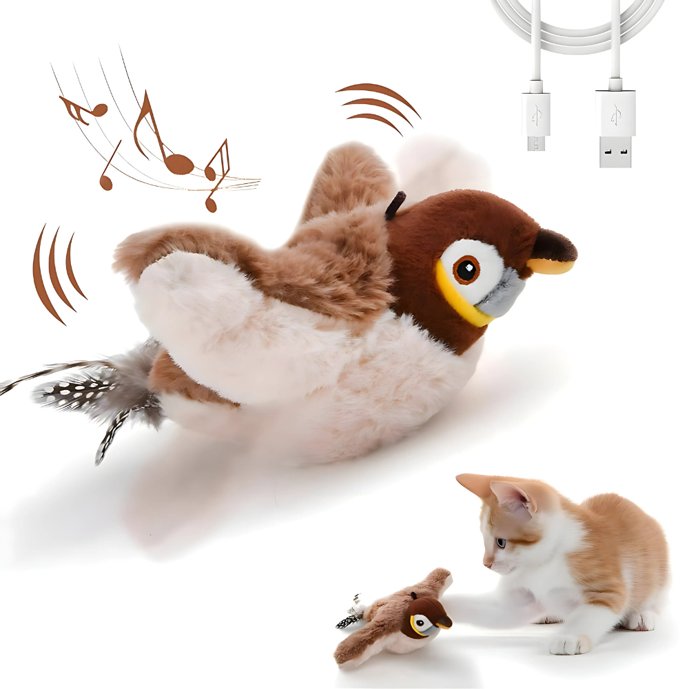 BowLift | Cat Toy Plush Bird Chirping Sound