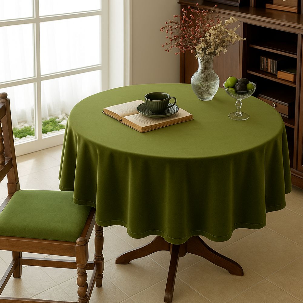 BowLift | Château Olive Velvet Tablecloth
